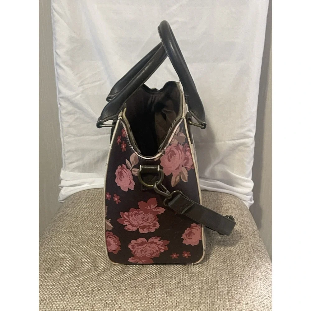 Disney Loungefly Lady & The Tramp Floral Romance Satchel Purse Bag